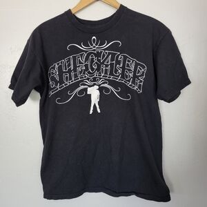 Ryan Sheckler Medium Black Short Sleeve T-shirt Graphic Tee Skater Skateboarding